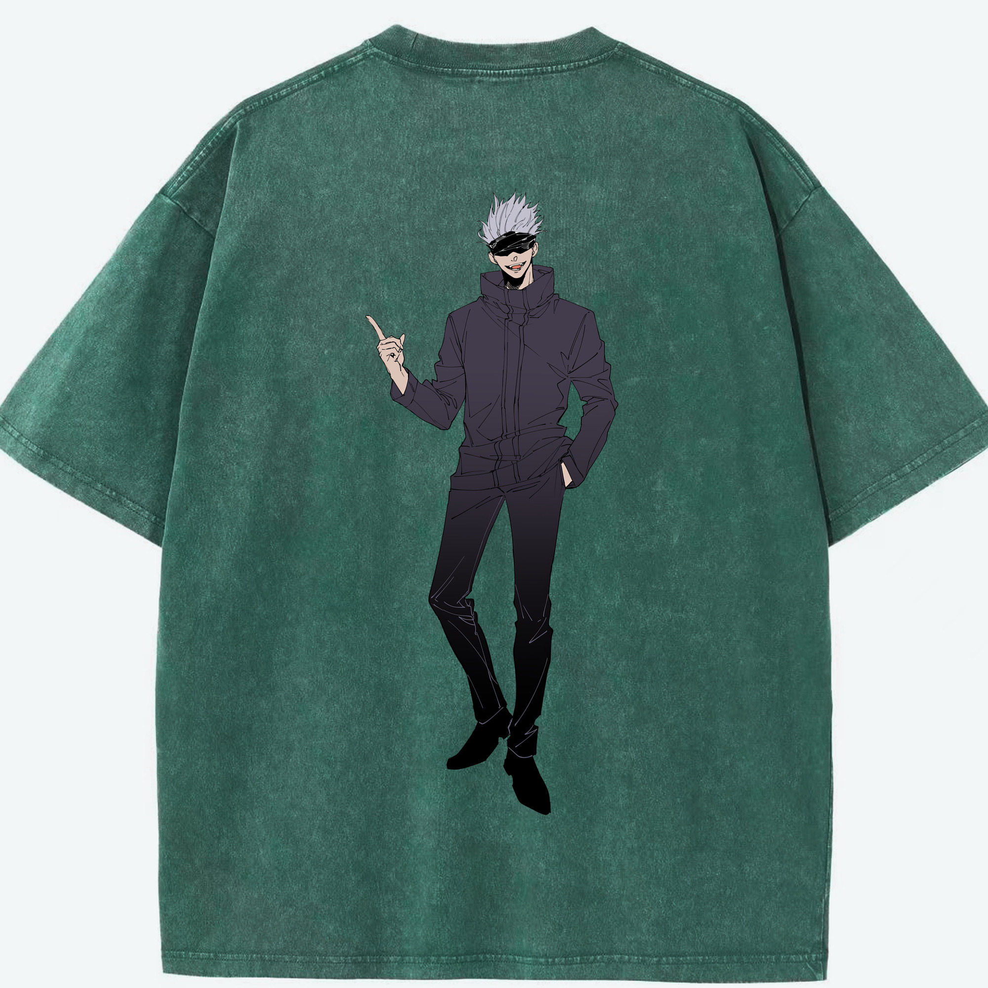 （画像用） 呪術廻戦 Jujutsu Kaisen 綿100% ヴィンテージ風 半袖Tシャツ（背面プリント）